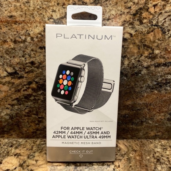 Magnetic Mesh Band, Silver, for Apple Watch by PLATINUM, in Box-NWT, Great Gift! - Picture 9 of 9